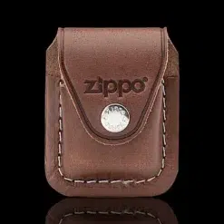 ZIPPO® Leather Lighter Pouch with Clip – Front View