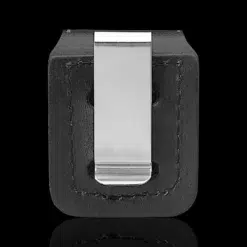 ZIPPO® Leather Pouch – Stainless Steel Clip Back