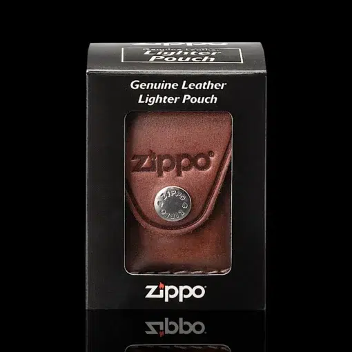 ZIPPO® Leather Pouch – Boxed Display