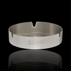 ZIPPO® Stainless Steel Ashtray – Brushed Metal Finish