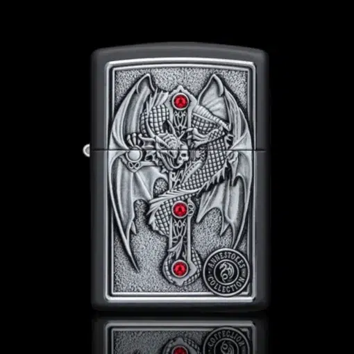 ZIPPO® Anne Stokes Dragon Emblem Lighter – Front View